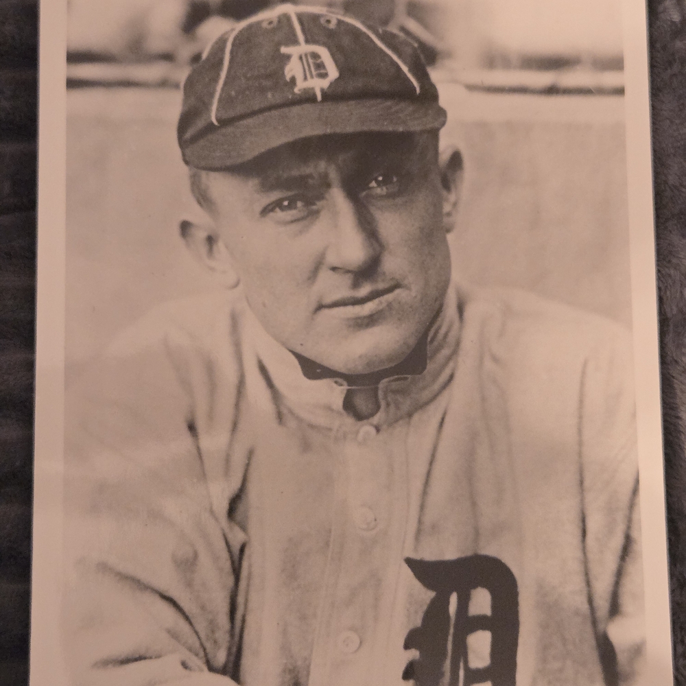 Vintage Baseball Player Photo with Cap